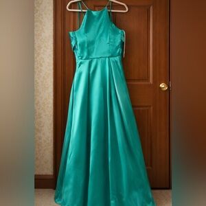 B Darlin Teal Kids Dress